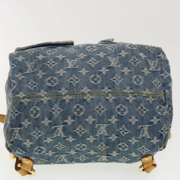LOUIS VUITTON Monogram Denim Sac A Dos GM Backpack Blue M95056 LV Auth 40432 - Picture 7 of 16